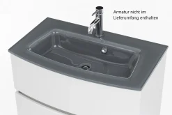 Held Badkombination Kornel 5 3-teilig mit grauem Waschbecken -