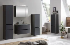Held Badkombination Kornel 10 4-teilig mit em Waschbecken - graphit