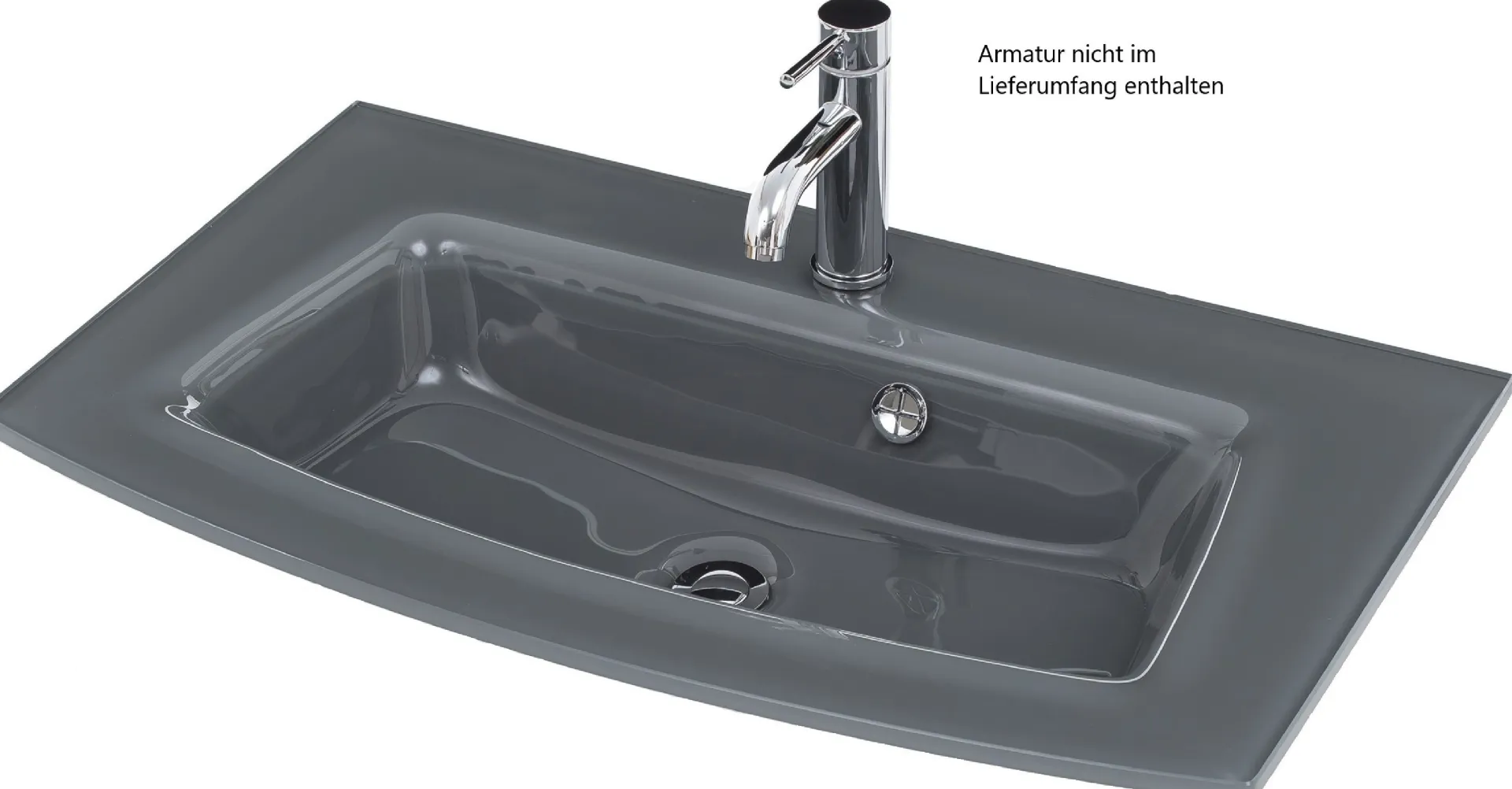 Held Badkombination Kornel 10 4-teilig mit em Waschbecken - graphit