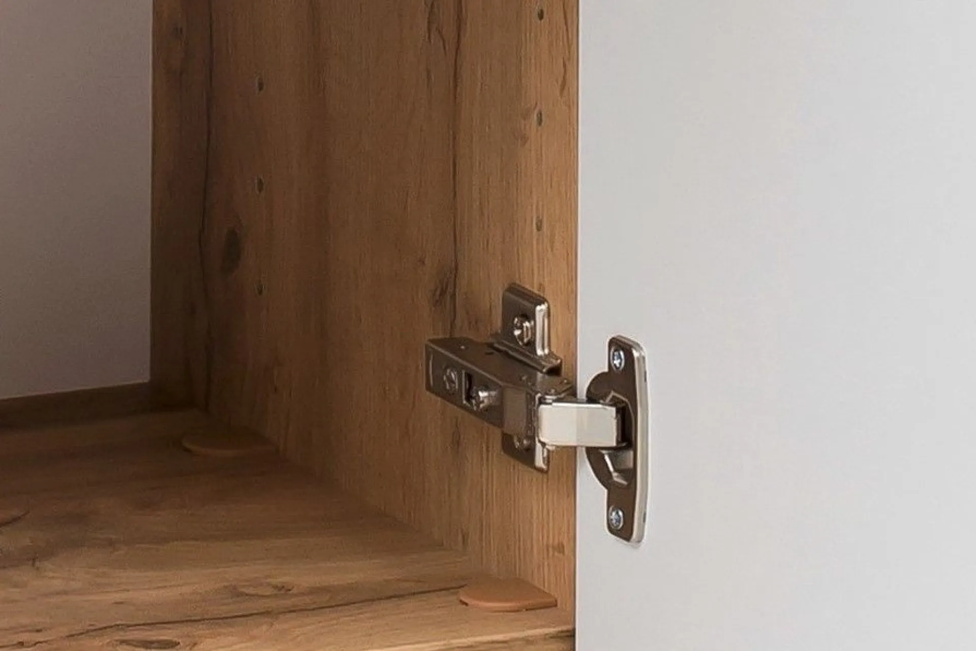 Held Badkombination Kornel 10 4-teilig mit grauem Waschbecken - Eiche/Mattweiß
