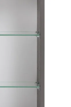 Held Badkombination Kornel 11 5-teilig mit weißem Waschbecken - graphit