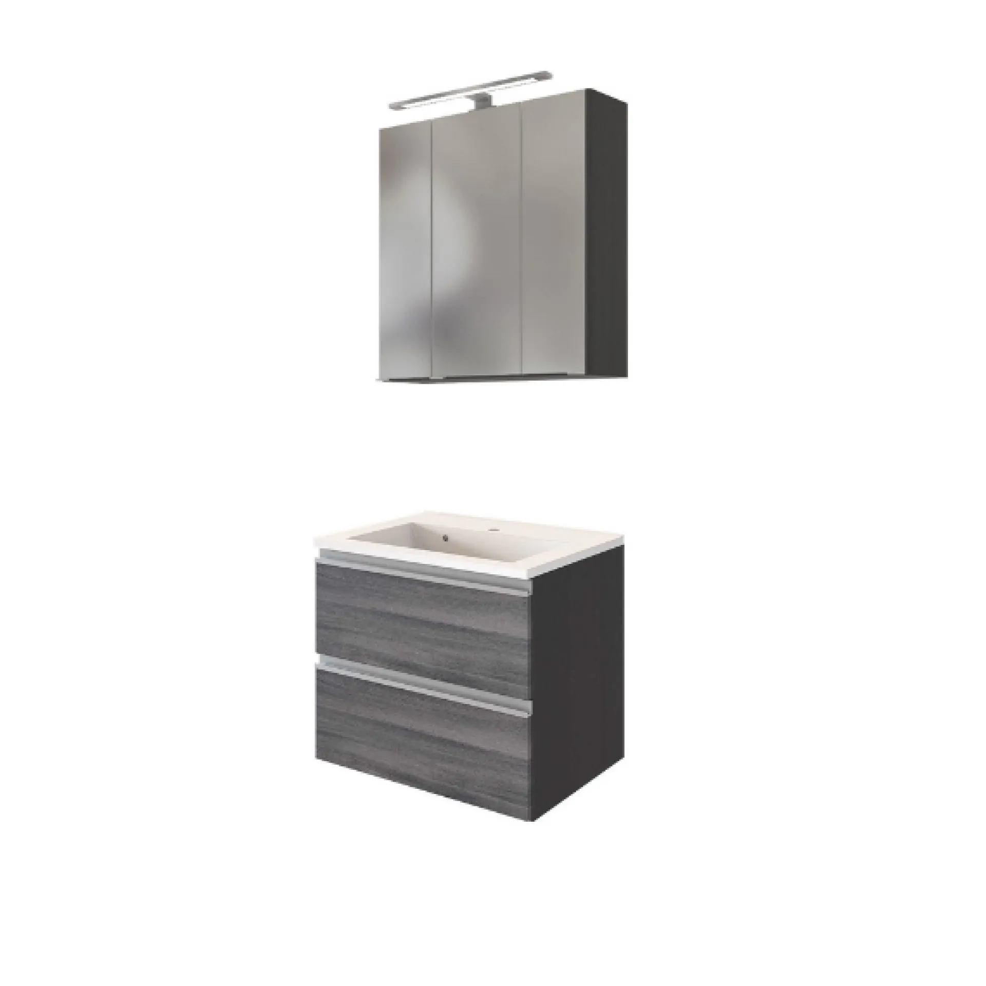 Held Badkombination Lotuk 1 Waschtisch und Spiegelschrank 60cm -