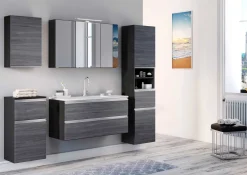 Held Badkombination Lotuk 3 Waschtisch und Spiegelschrank 100cm -
