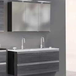 Held Badkombination Lotuk 4 Waschtisch und Spiegelschrank 120cm -