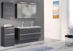 Held Badkombination Lotuk 4 Waschtisch und Spiegelschrank 120cm -