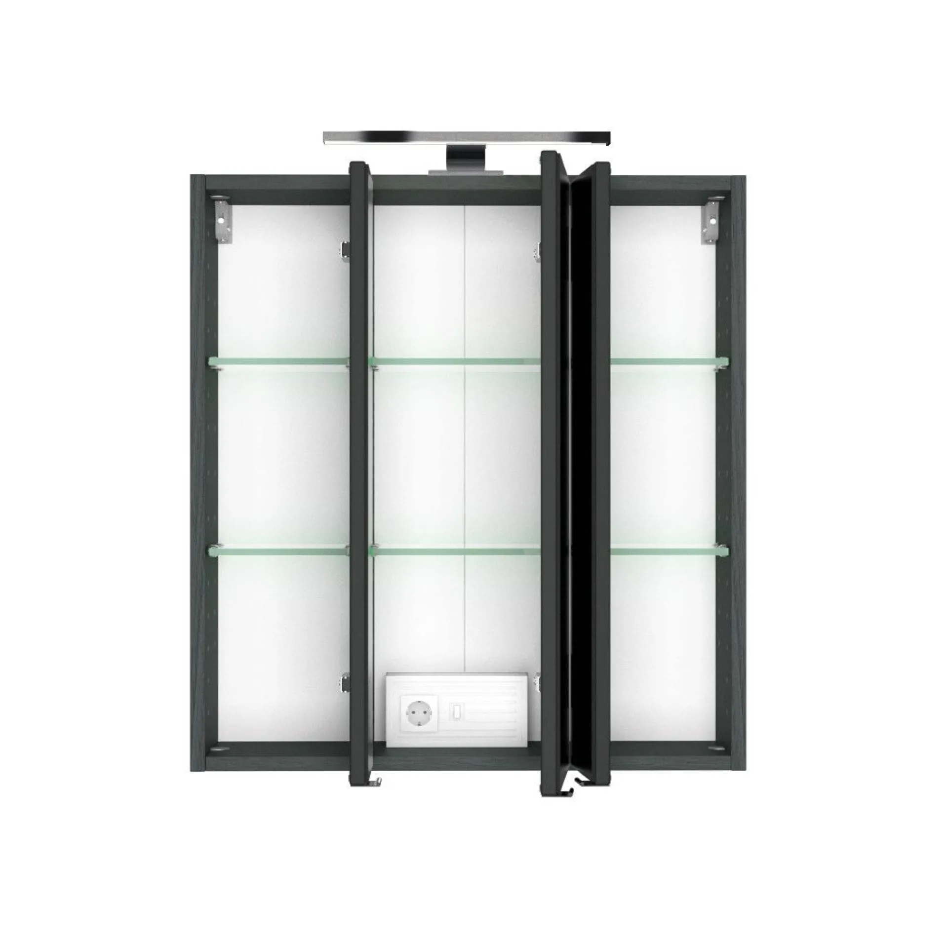 Held Badkombination Luna 2-teilig 60cm - graphit/quecksilber