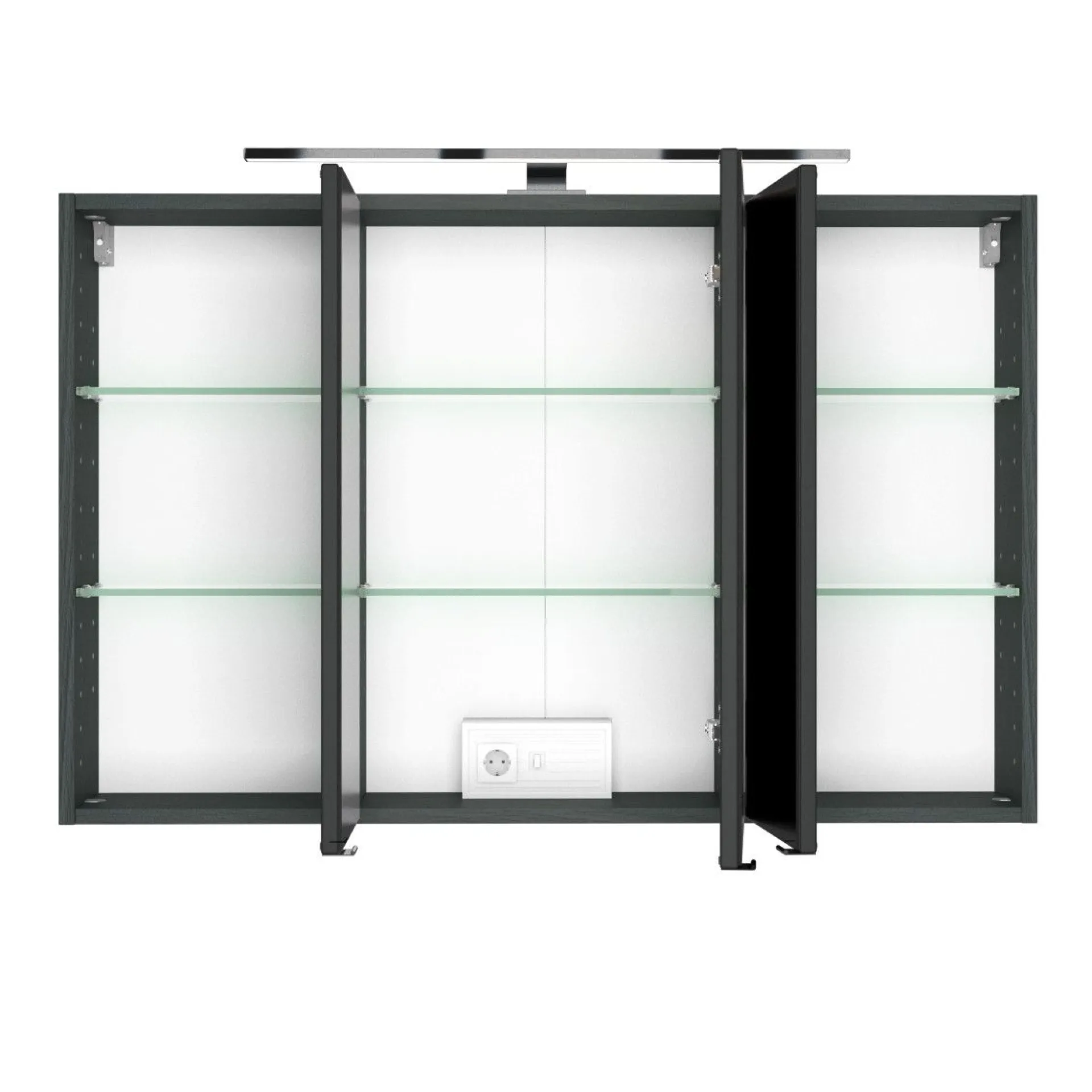 Held Badkombination Pisca 2 Waschtisch und Spiegelschrank - graphit