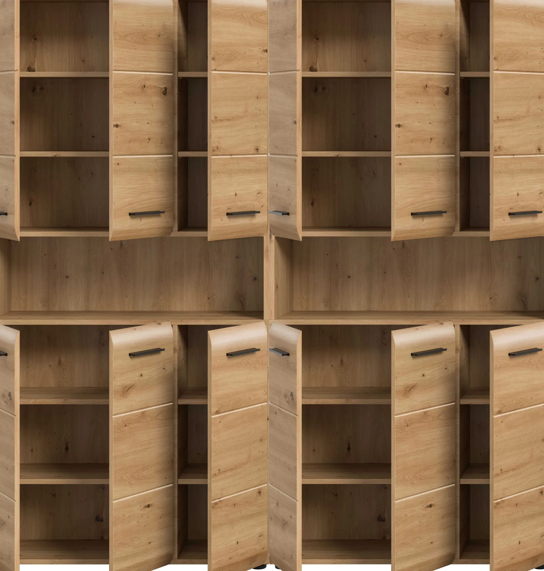 Badmöbelkombination Ice Xonox – Artisan Oak – 180x185x30 cm