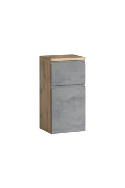 Bad-Sideboard Varese | 40 x 35 x 64 cm | Betonfarbenes Design