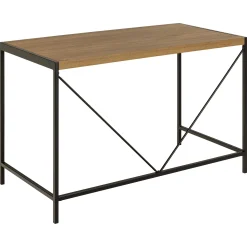 Emob Bahamas Schreibtisch - 120x60x75 cm - Eiche Dekor/schwarz