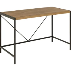 Emob Bahamas Schreibtisch - 120x60x75 cm - Eiche Dekor/schwarz