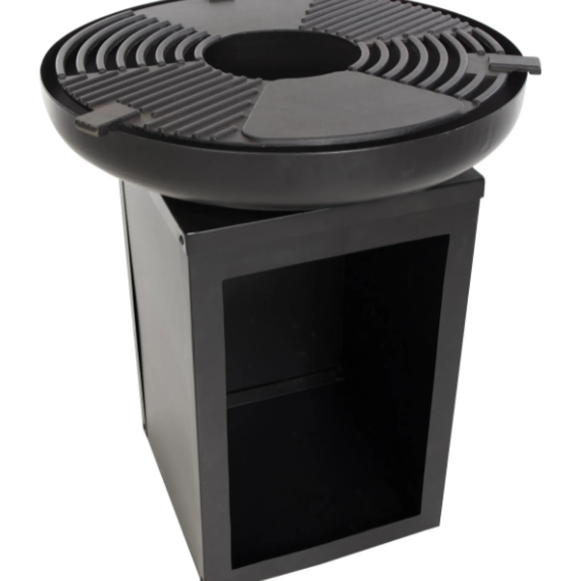 Redfire Barbecue Pallas mit Holzlager und gusseiserner Plancha -