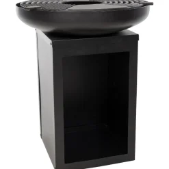 Redfire Barbecue Pallas mit Holzlager und gusseiserner Plancha -