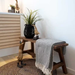 House Nordic Barcelona Bank aus Teakholz - 90x25x45 cm