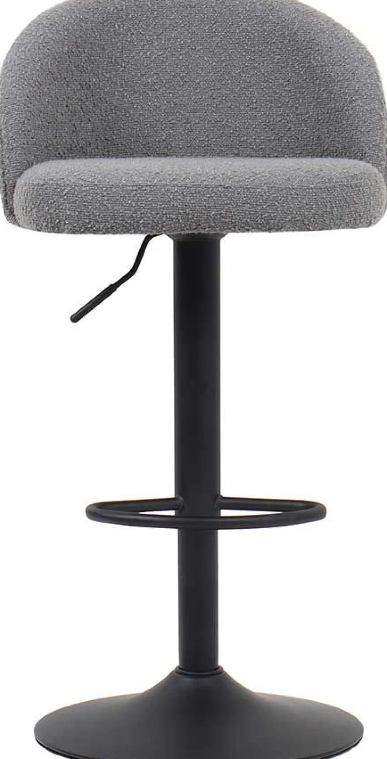 Rousseau Barhocker Arda Bouclé Hell | Metallbeine, Polsterung Bouclé
