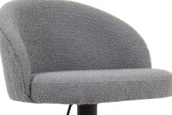 Rousseau Barhocker Arda Bouclé Hell | Metallbeine, Polsterung Bouclé