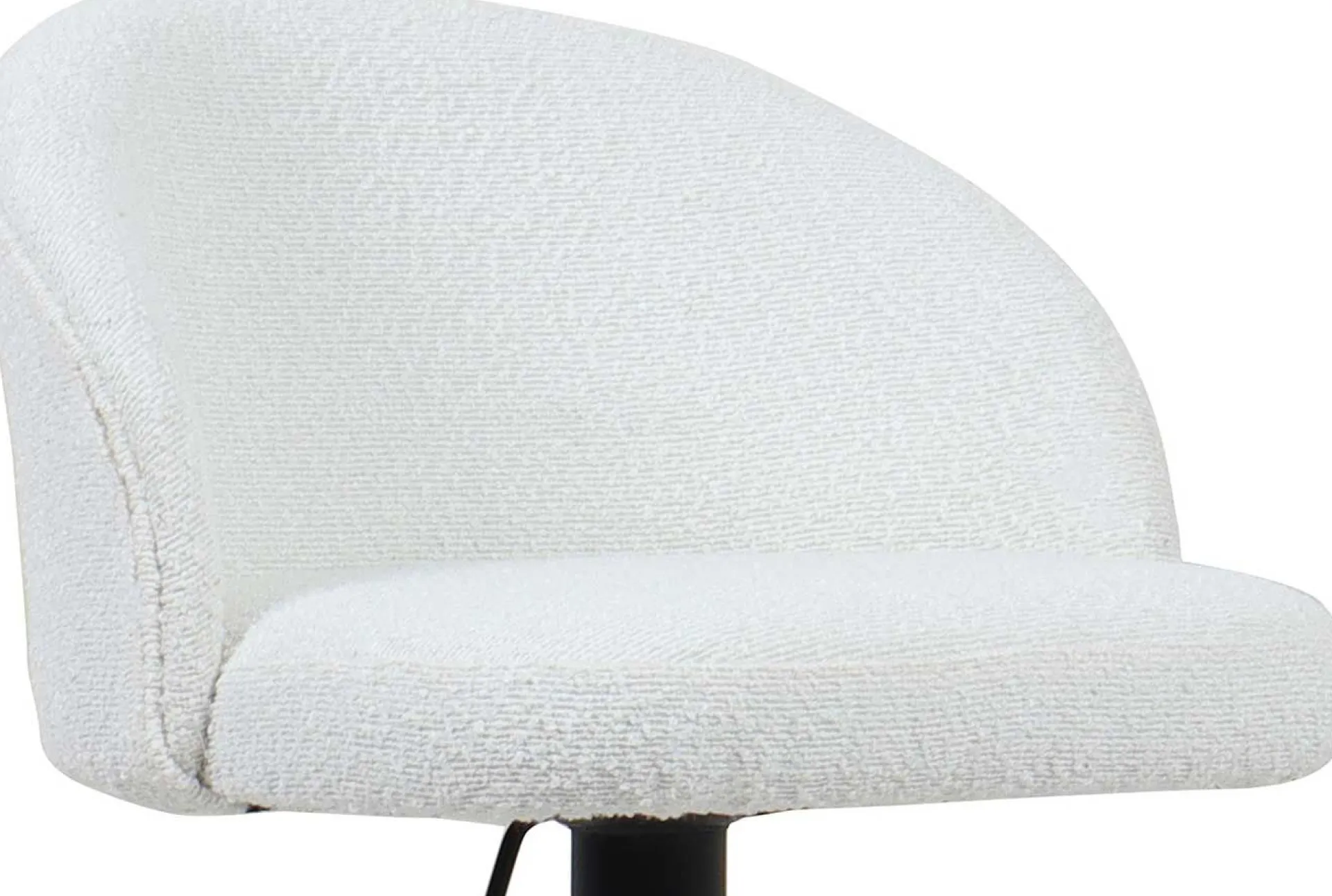 Rousseau Barhocker Arda Bouclé | Metallbeine | H-H 86/107 x B-L 49 x T-P 46 cm