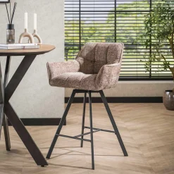Emob Barhocker Aster - 56x52x95cm - drehbar - champagner
