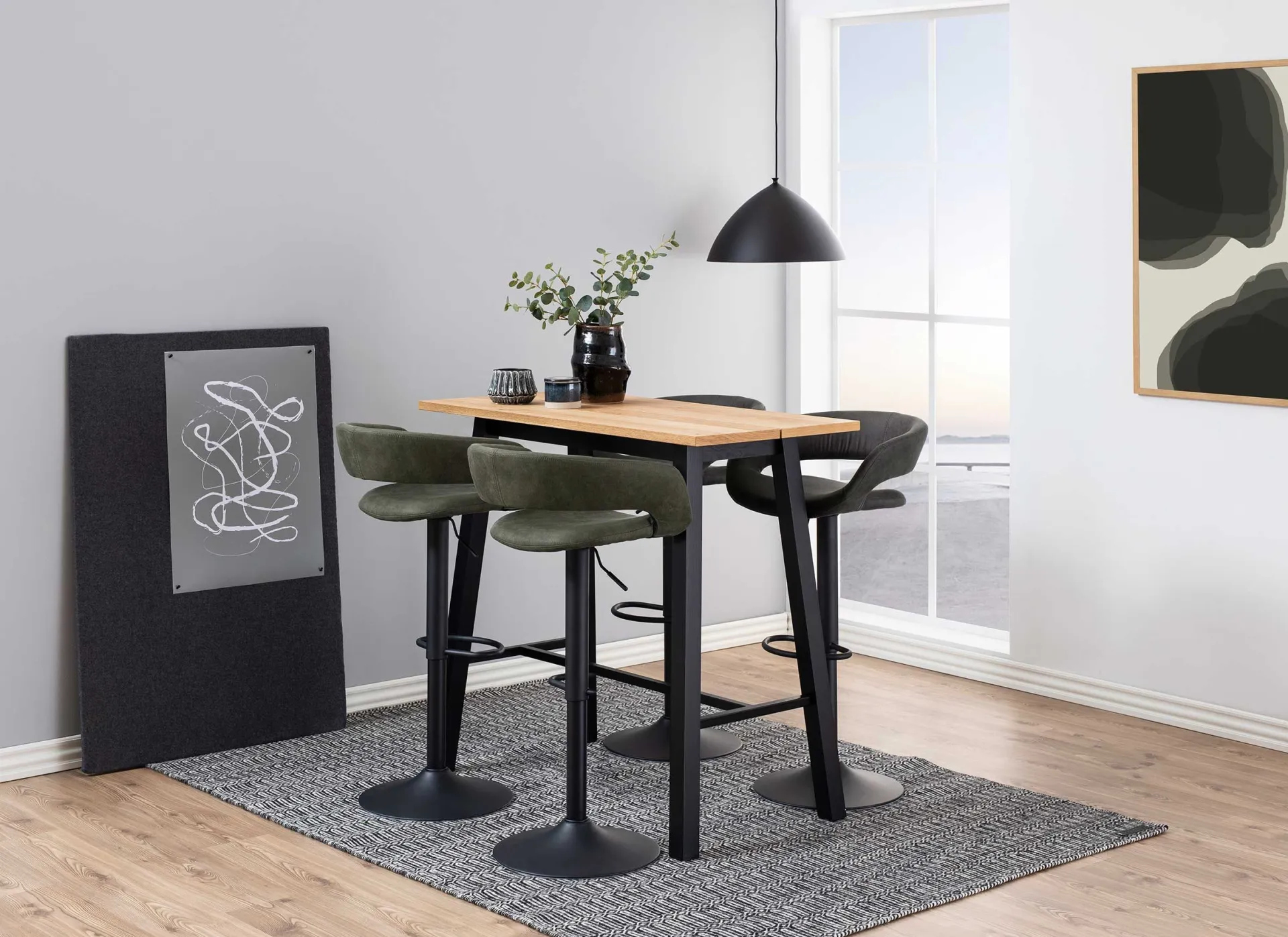 Emob Barhocker Dusty - anthrazit/schwarz