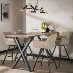 Emob Barhocker Hargreaves | 53 x 57 x 96 cm | Farbe Sand