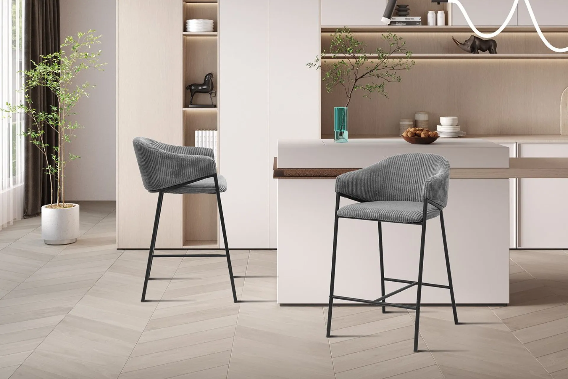 Rousseau Barhocker Iggy | 54 x 59 x 90 cm |
