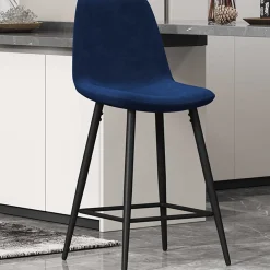 Rousseau Barhocker Jani dunkel Velours