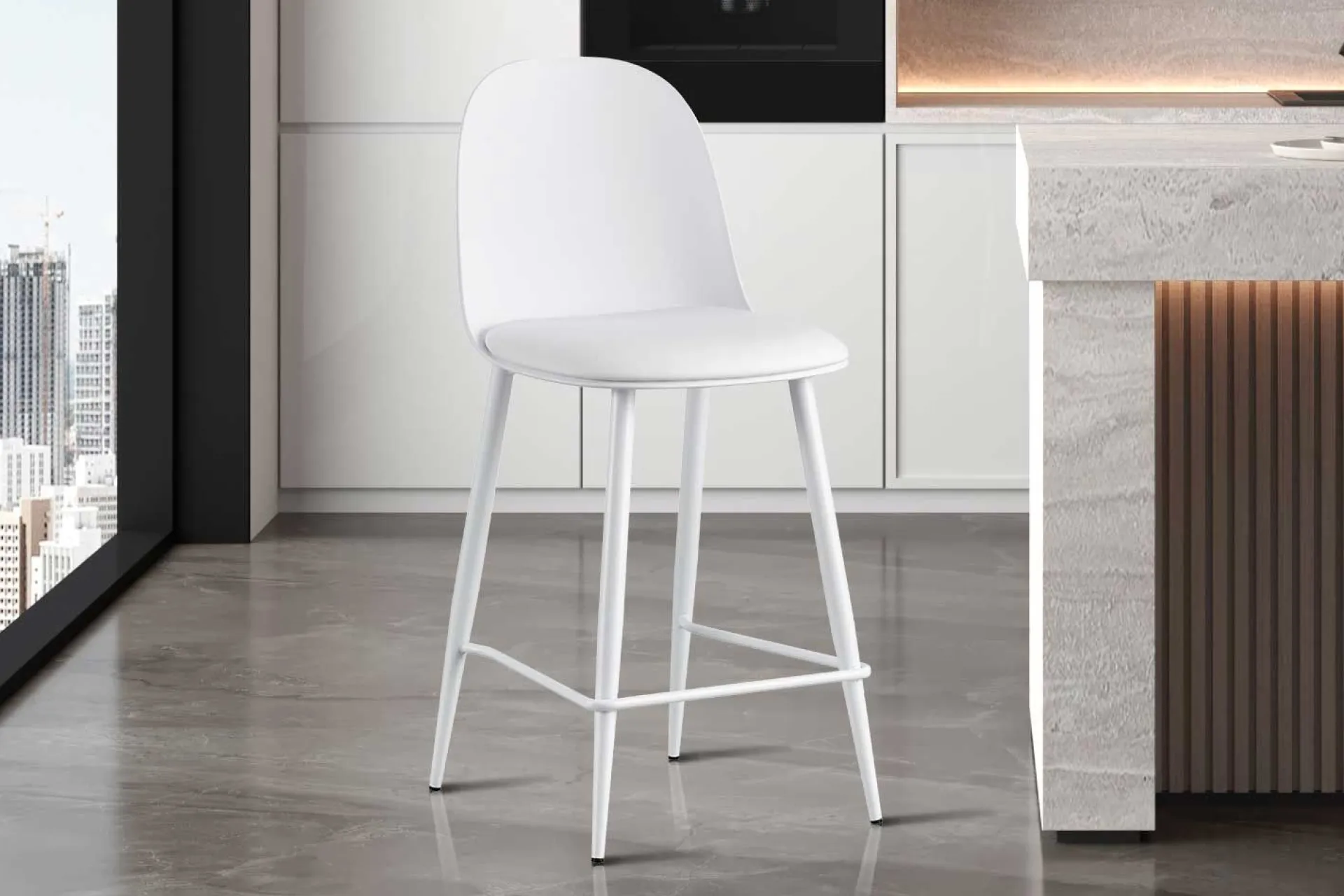 Rousseau Barhocker Jasmin - 44x51x100cm - mit Kissen -