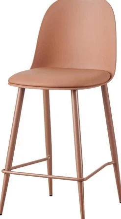 Rousseau Barhocker Jasmin - 44x51x100cm - mit Kissen - terracotta