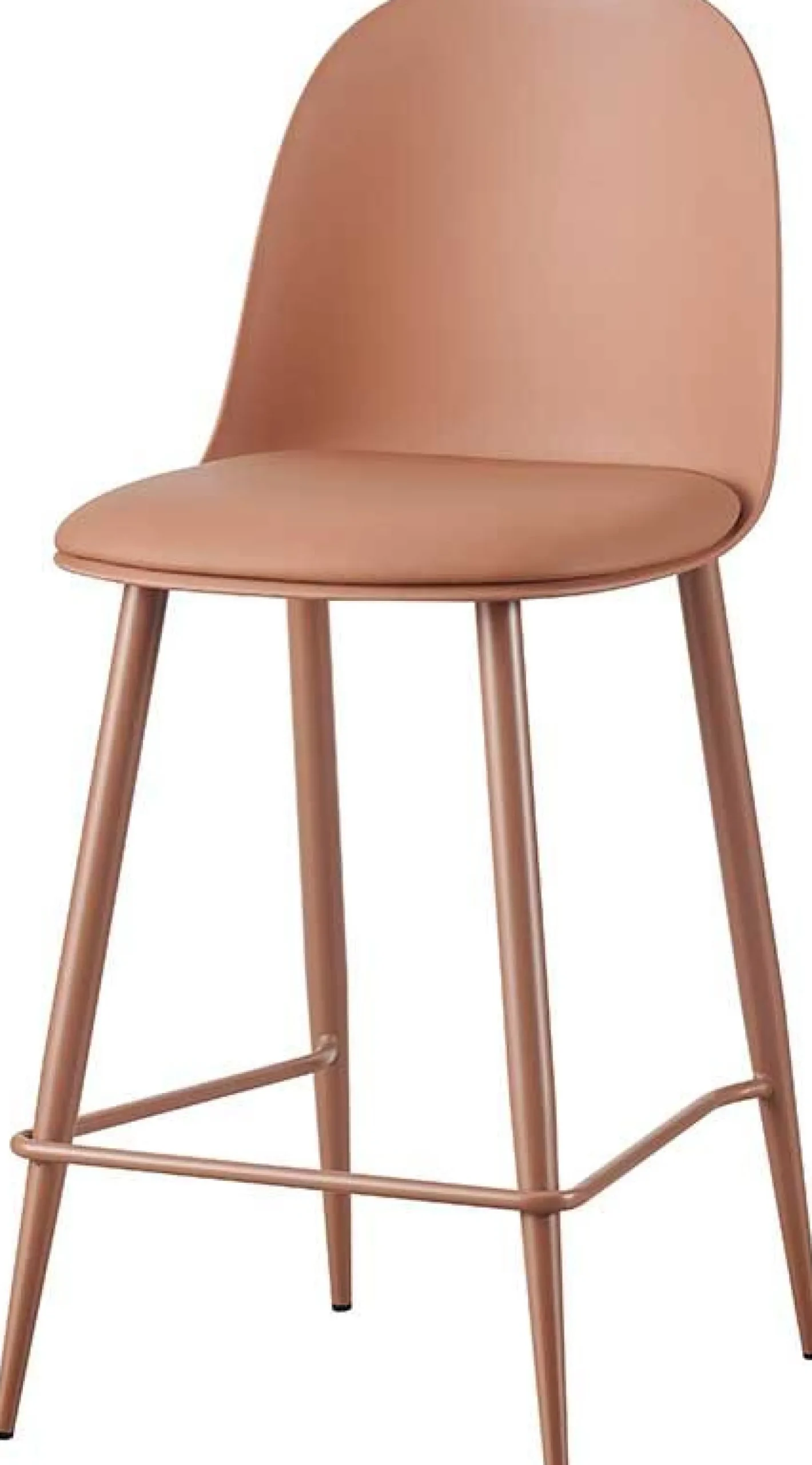 Rousseau Barhocker Jasmin - 44x51x100cm - mit Kissen - terracotta