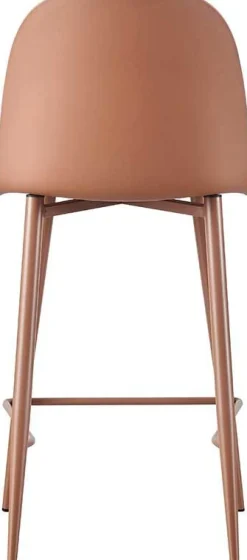 Rousseau Barhocker Jasmin - 44x51x100cm - mit Kissen - terracotta
