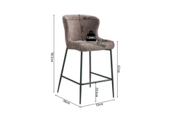 Rousseau Barhocker Lisa | 52 x 56 x 97 cm |