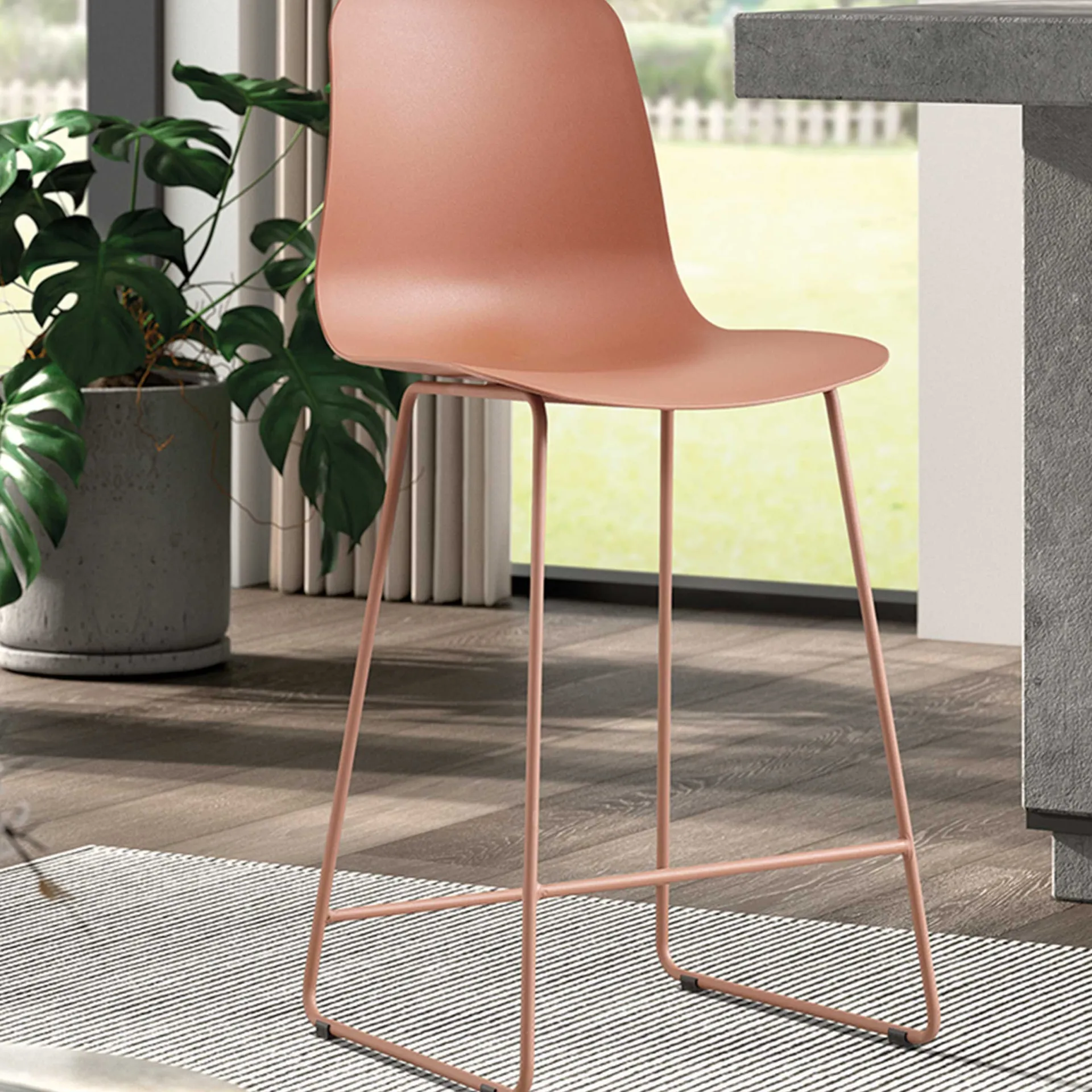Rousseau Barhocker Marie-terrakotta Farbe