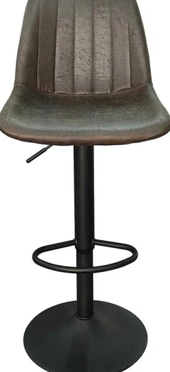 Rousseau Barhocker mit Streifenmuster Madeira dunkel