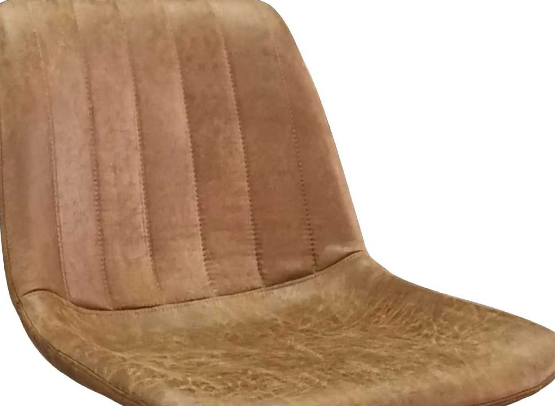 Rousseau Barhocker mit Streifenmuster Madeira-Cognac