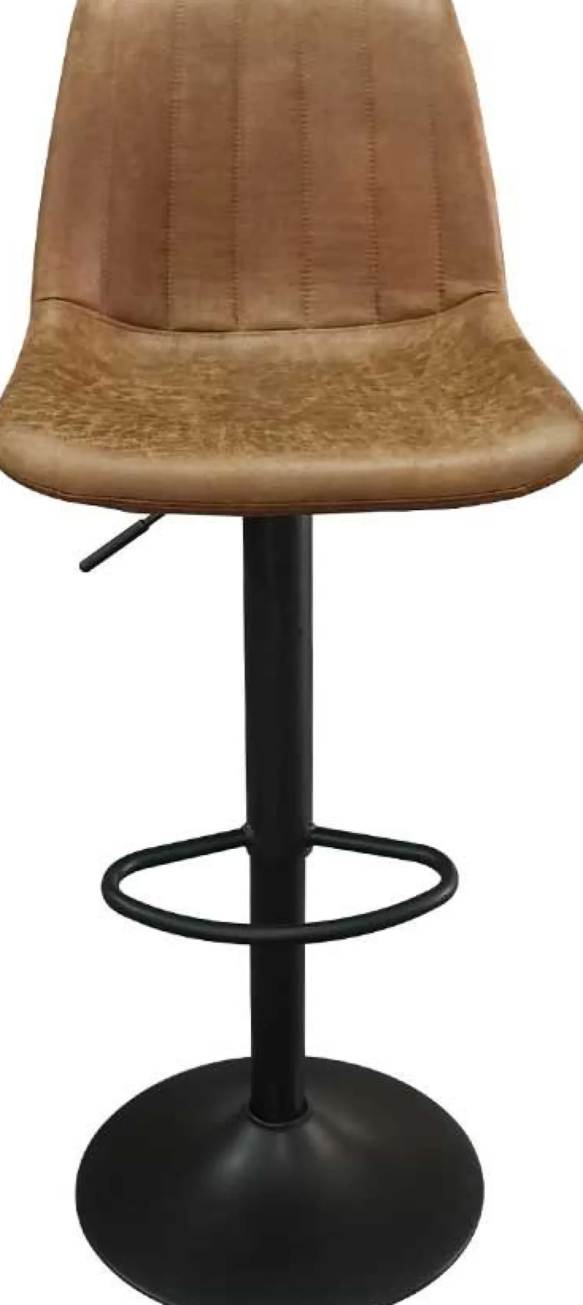 Rousseau Barhocker mit Streifenmuster Madeira-Cognac