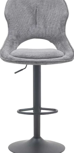Rousseau Barhocker Morris - 51x53x100-121cm - verstellbar - dunkeler Stoff