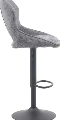 Rousseau Barhocker Morris - 51x53x100-121cm - verstellbar - dunkeler Stoff