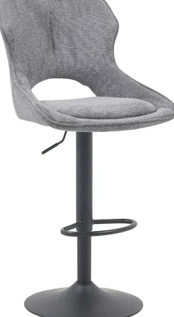Rousseau Barhocker Morris - 51x53x100-121cm - verstellbar - dunkeler Stoff
