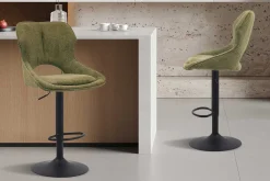 Rousseau Barhocker Morris - 51x53x100-121cm - verstellbar - er Stoff