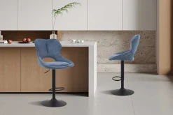 Rousseau Barhocker Morris - 51x53x100-121cm - verstellbar - er Stoff