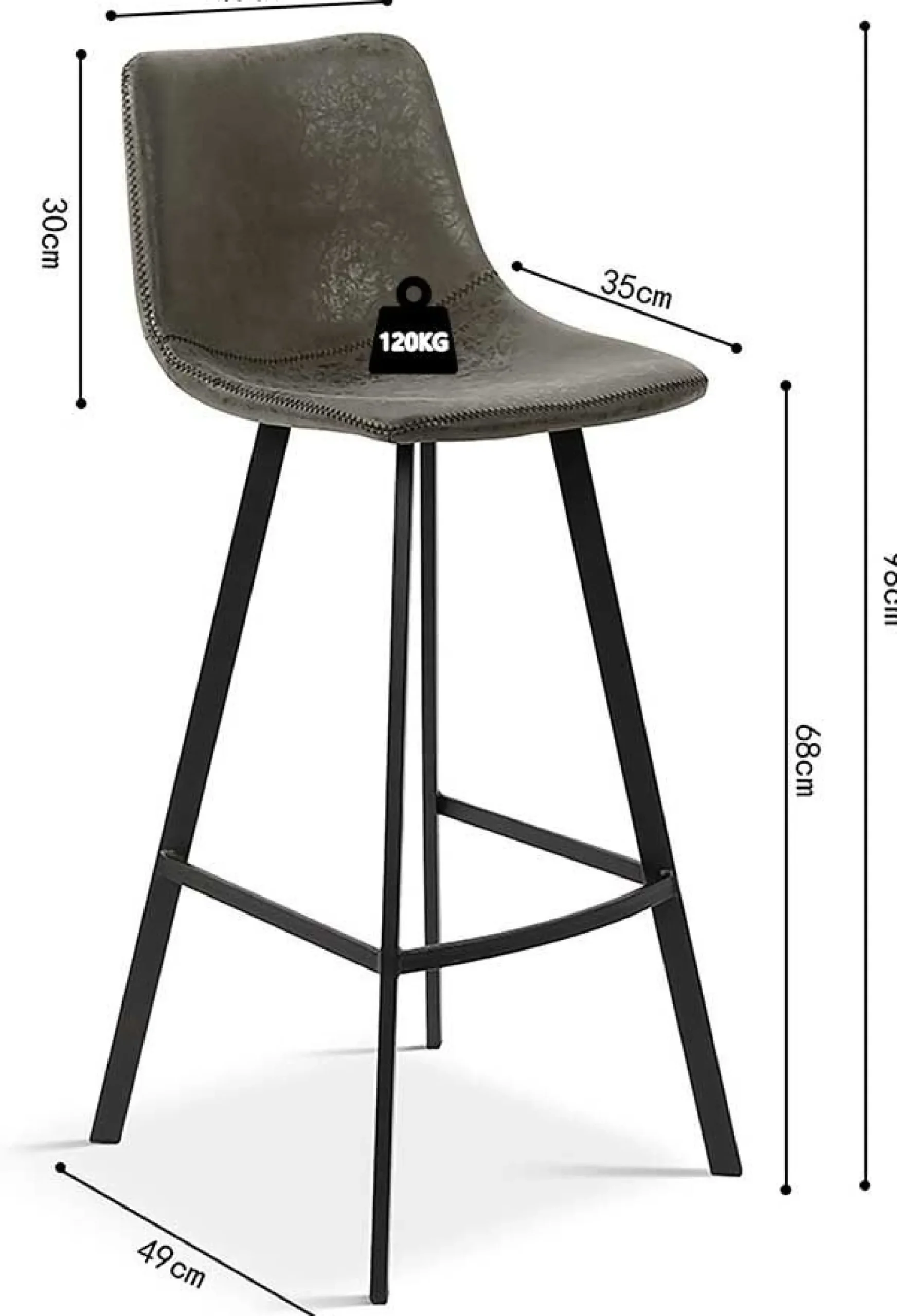 Rousseau Barhocker Ozan 68cm -