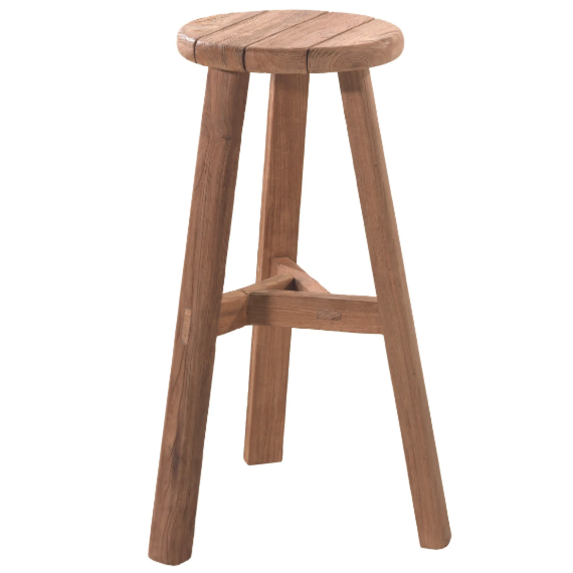 Gescova Barhocker Ribero – recyceltes Teakholz – Ø35x75cm –