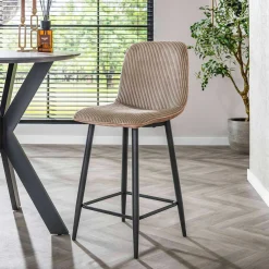 Emob Barhocker Rock - 45x50x99cm - gerippter Samt