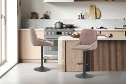 Rousseau Barhocker Sabine - 50x60x100-121cm - verstellbar - drehbar - sand
