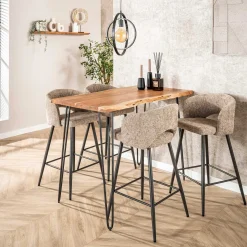 Emob Barhocker Sieglinde - 51x50x94cm - bouclé