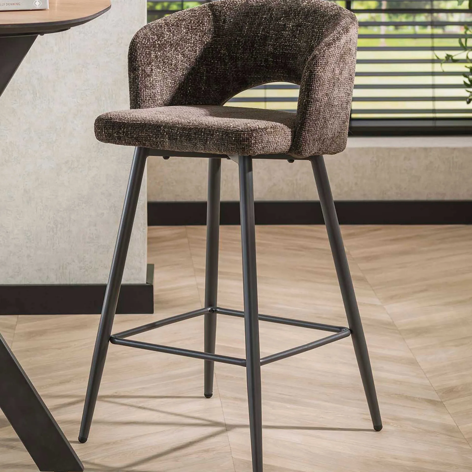 Emob Barhocker Sieglinde - 51x50x94cm - er Bouclé