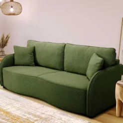 PGS Bari 3-Sitzer Sofa 215x100x88cm - mit Stauraum - oliv