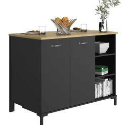 Barschrank Manchester | 120 x 66 x 93 cm | Design Helvezia Oak