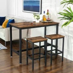 Vasagle Bar-Set Isolde 120x60 Industrie - braun/schwarz