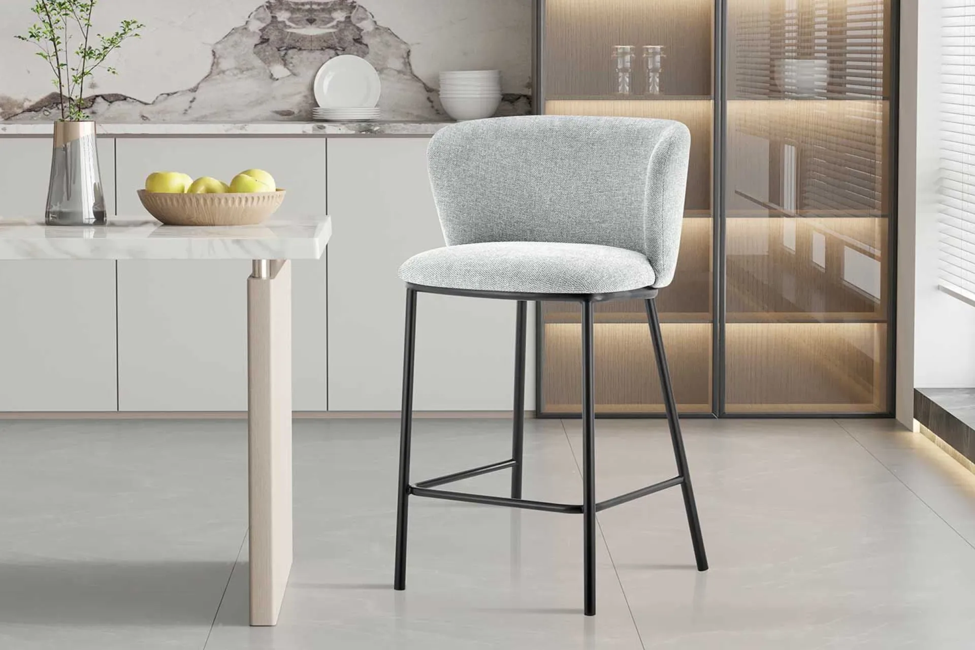 Rousseau Barstuhl Arthur | 53 x 50,5 x 88,5 cm | Hell